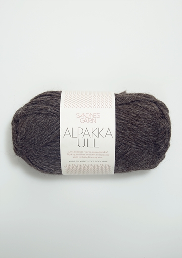 Sandnes Alpakka ull fv. 1053 mørk gråmel.